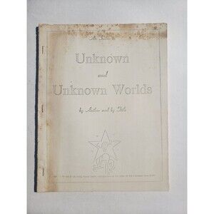 AN INDEX TO UNKNOWN AND UNKNOWN WORLDS By Author & Title 1st US 1955 [1 ISSUES]